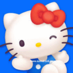 Hello Kitty Merch Match Android game screenshot showing match-3 gameplay with Sanrio characters