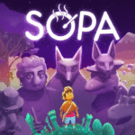 SOPA: Tale of the Stolen Potato gameplay showing the hero exploring the village and solving puzzles.