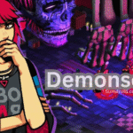Demon School PC and Android gameplay showing tactical grid-based battles and school exploration