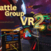 BattleGroupVR2 PC gameplay showing VR space combat and fleet command interface.