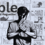 Screenshot from The Fable: Manga Build Roguelike showing manga-style battle panels and comic page layout on PC.