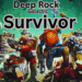 Deep Rock Galactic Survivor PC gameplay showing a dwarf mining and fighting alien creatures in dark underground caves with weapons and upgrades visible on screen