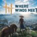 Where Winds Meet PC gameplay showing martial arts combat, parkour, and open-world exploration in a historical-fantasy China setting.