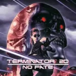 Terminator 2D: No Fate PC game pixel art gameplay featuring Sarah Connor, T‑800, and John Connor fighting Skynet enemies