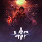 Blades of Fire gameplay showing character fighting with a sword.