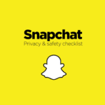 Snapchat Android app interface showing camera screen filters chat and stories features