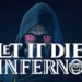 Let It Die Inferno PC gameplay showing intense hack and slash combat inside a dark survival tower environment.